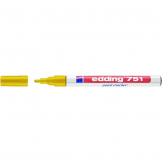 Edding 751 Bullet Tip Paint Marker Fine Yellow Pack of 10 751-005