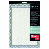 Decadry Border Certificate A4 Paper 115gsm Blue Pack of 25 OSD4040