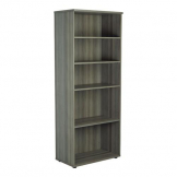 Jemini Wooden Bookcase 800x450x2000mm Grey Oak KF811169