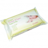 EcoTech Baby Wipes Fragrance Free 60 Sheets Pack of 12 FPBW60FF