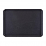 Cambro Camtread Fibreglass Rectangular Tray Black 450x650mm