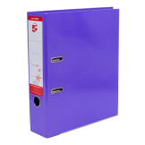 5 Star Office Lever Arch File A4 Purple Pack of 10