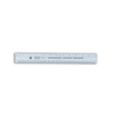 5 Star Office Ruler Plastic Shatter-resistant Metric Imperial Markings 300mm Blue Tint Pack of 10