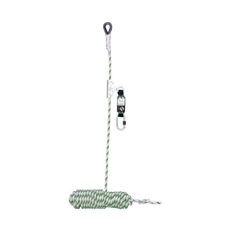 Kratos Fall Arrester on Kernmantle Rope 10m White-Green HSFA2010210